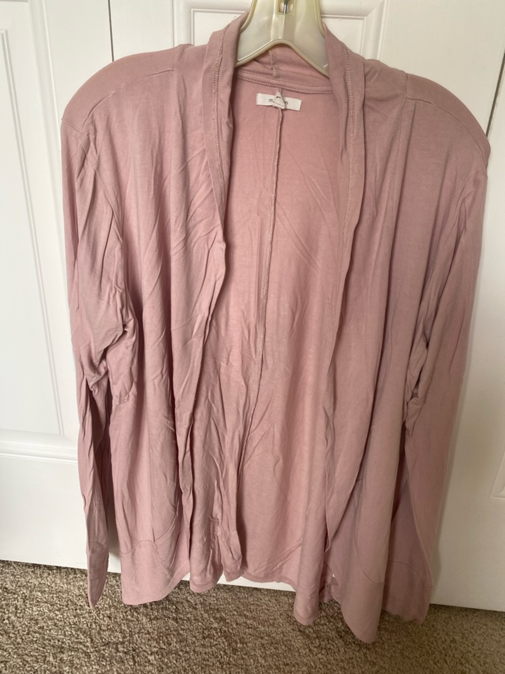 Maurice’s Light Pink Open-Front Cardigan